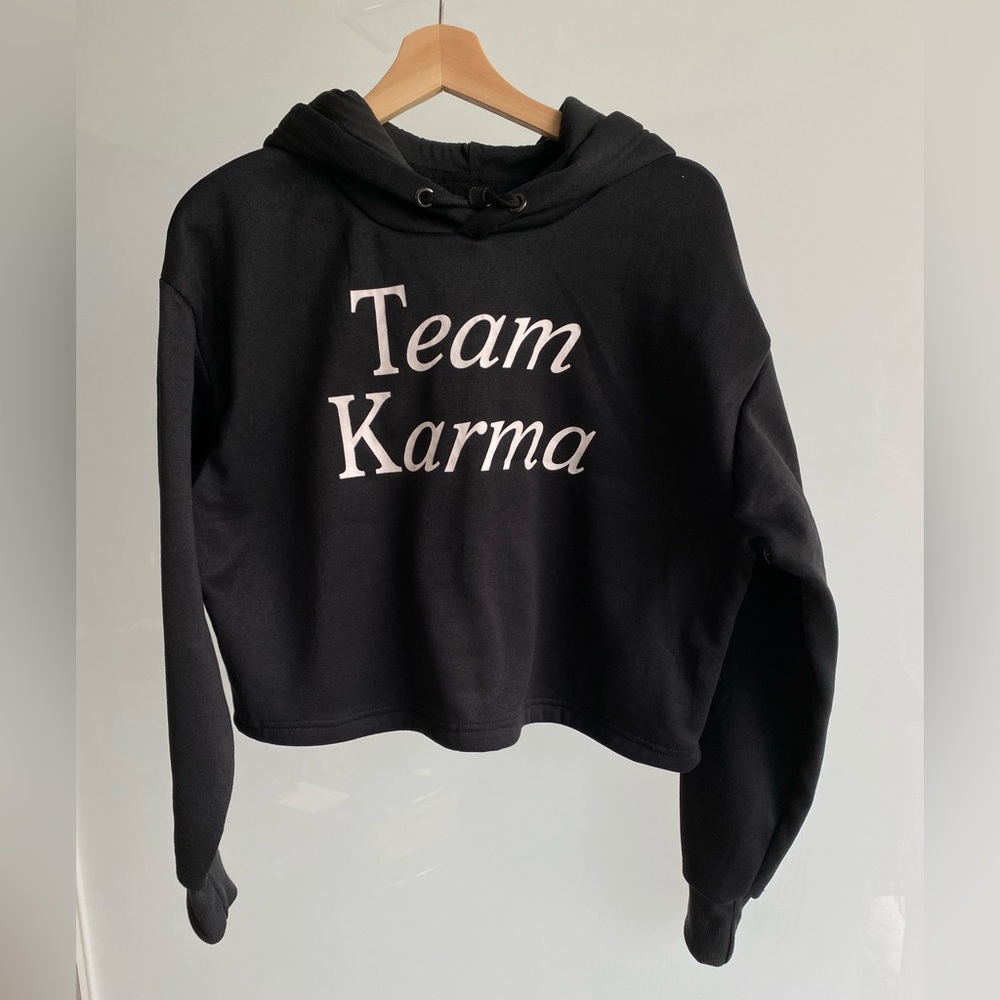 Miik TEAM KARMA cropped hoodie, very soft hand  feel NWT size M